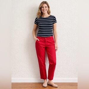 Talbots Bright Red Women's Chino Pants